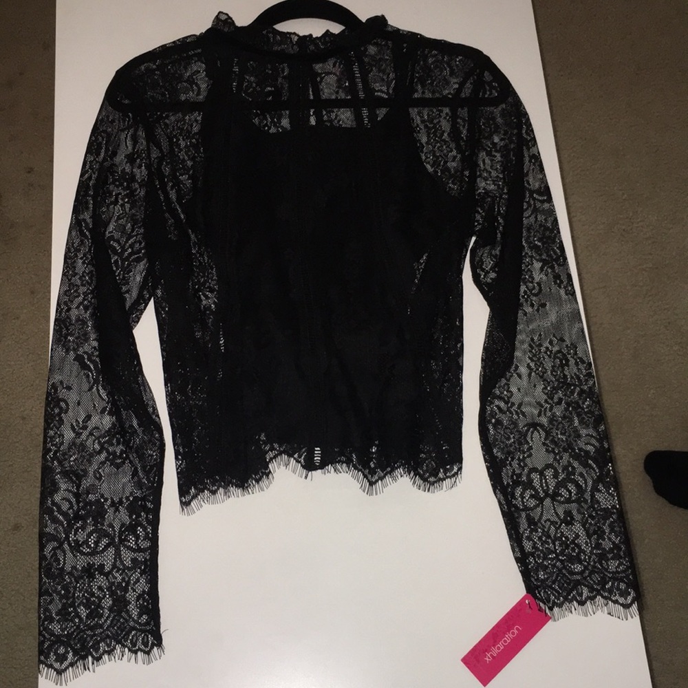 Black Lace Blouse